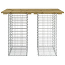 havebord gabiondesign 100x70x72 cm imprægneret fyrretræ