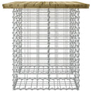 havebord gabiondesign 100x70x72 cm imprægneret fyrretræ
