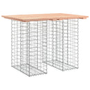 havebord gabiondesign 100x70x72 cm massivt træ Douglas