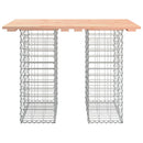 havebord gabiondesign 100x70x72 cm massivt træ Douglas