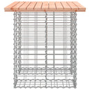 havebord gabiondesign 100x70x72 cm massivt træ Douglas