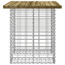 havebord gabiondesign 100x70x72 cm imprægneret fyrretræ