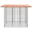 havebord gabiondesign 100x102x72 cm massivt træ Douglas