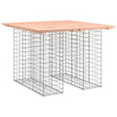 havebord gabiondesign 100x102x72 cm massivt træ Douglas