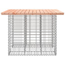 havebord gabiondesign 100x102x72 cm massivt træ Douglas