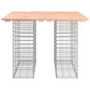 havebord gabiondesign 100x102x72 cm massivt træ Douglas