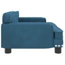 sofa til børn 70x45x30 cm fløjl blå