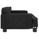 sofa til børn 70x45x30 cm fløjl sort