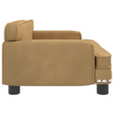 sofa til børn 70x45x30 cm fløjl brun