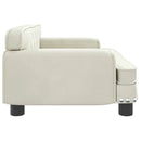 sofa til børn 70x45x30 cm fløjl cremefarvet