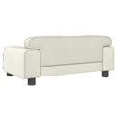sofa til børn 70x45x30 cm fløjl cremefarvet