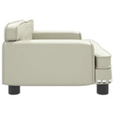 sofa til børn 70x45x30 cm kunstlæder cremefarvet