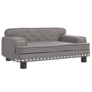 sofa til børn 70x45x30 cm kunstlæder grå