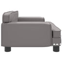 sofa til børn 70x45x30 cm kunstlæder grå