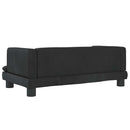 sofa til børn 80x45x30 cm velour sort