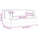 sofa til børn 60x45x30 cm velour sort