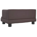 sofa til børn 60x40x30 cm kunstlæder brun