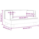 sofa til børn 60x40x30 cm kunstlæder brun