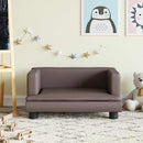 sofa til børn 60x40x30 cm kunstlæder brun
