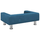sofa til børn 70x45x26,5 cm fløjl blå