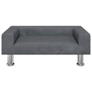 sofa til børn 70x45x26,5 cm fløjl mørkegrå