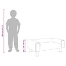 sofa til børn 70x45x26,5 cm fløjl lyserød