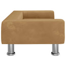 sofa til børn 70x45x26,5 cm fløjl brun