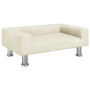 sofa til børn 70x45x26,5 cm fløjl cremefarvet
