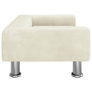 sofa til børn 70x45x26,5 cm fløjl cremefarvet