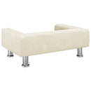 sofa til børn 70x45x26,5 cm fløjl cremefarvet