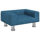 sofa til børn 50x40x26,5 cm fløjl blå