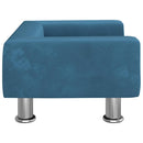 sofa til børn 50x40x26,5 cm fløjl blå