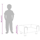 sofa til børn 50x40x26,5 cm fløjl blå