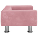 sofa til børn 50x40x26,5 cm fløjl lyserød