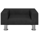 sofa til børn 50x40x26,5 cm fløjl sort
