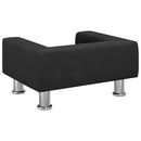sofa til børn 50x40x26,5 cm fløjl sort