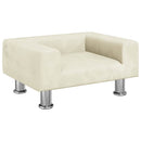 sofa til børn 50x40x26,5 cm fløjl cremefarvet