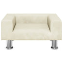 sofa til børn 50x40x26,5 cm fløjl cremefarvet