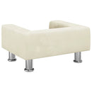 sofa til børn 50x40x26,5 cm fløjl cremefarvet