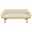 sofa til børn 70x40x24 cm stof cremefarvet