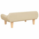 sofa til børn 70x40x24 cm stof cremefarvet