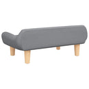 sofa til børn 70x40x24 cm stof lysegrå