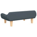 sofa til børn 70x40x24 cm stof mørkegrå