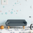 sofa til børn 70x40x24 cm stof mørkegrå