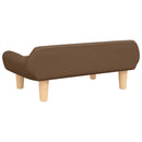 sofa til børn 70x40x24 cm stof brun