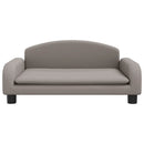 sofa til børn 70x45x30 cm stof gråbrun
