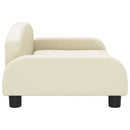 sofa til børn 70x45x30 cm kunstlæder cremefarvet