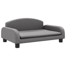 sofa til børn 70x45x30 cm kunstlæder grå