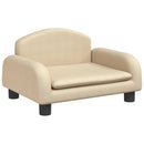 sofa til børn 50x40x30 cm stof cremefarvet
