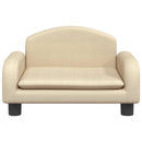 sofa til børn 50x40x30 cm stof cremefarvet